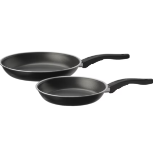 Frying pan, set of 2, black